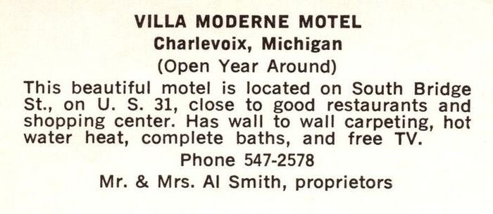 Villa Moderne Motel - Vintage Postcard